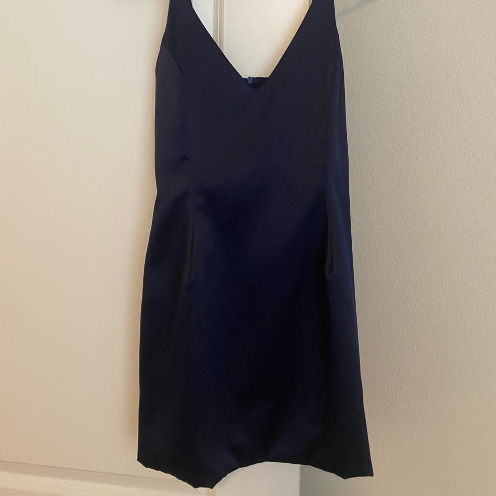 navy blue dress size medium only worn once